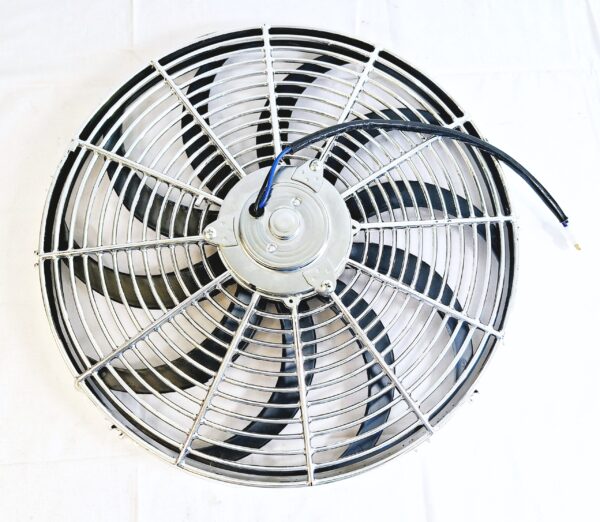 Elfläkt 16″ Böjda Vingar Krom 160w