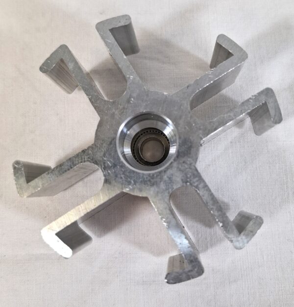Fläkt spacer 1" aluminium med bult - Bild 3