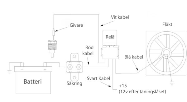 Reläsats 12v 80A med givare - Bild 3